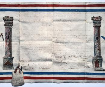 French Masonic diploma from 1794